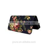 Flower Pattern Fabric Leather Phone Case For OnePlus One With PVC ID and Credit Card Slots thumbnail-5