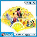 PVC Yellow Color Hand Fans thumbnail-1