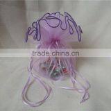 Wholesale Cheap Personalized Round Organza Bag for Birthday Gift Packing thumbnail-3