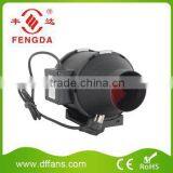 100mm Black Plastic Inline Duct Fan thumbnail-3