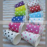 Wholesale 2400 x Spots Spotty Dots Polkadot Paper Party Cups Red Blue Yellow Lime Green Pink for Birthday, Baby shower, Wedding