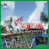 Hot Selling Amusement Rides 16 Seats Dragon Mini Roller Coaster thumbnail-5