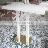 SIMBLE Gold Manufactory Acrylic Dining Room Table,solid Surface Reception Desk thumbnail-6
