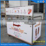 Stainless Steel Hot Dog Carts Mobile Hot Dog Trolley Cart for Sale thumbnail-1