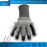 QL PU Palm Dipping oilfield pu cut 5 glove