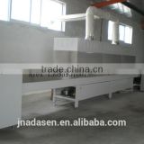 Continuous tunnel microwave meat drying and sterilization machine