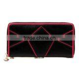 2014 Ladies Women Color Match New Fashion Genuine Leather Long Style Wallet (BCN016)
