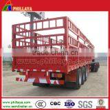 Step Wise Type Gooseneck Store House Bar Trailers/stake Animal Transport Truck Steel Cage Trailer thumbnail-1