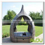 Audu Rattan Outside Wicker Aluminium Garden Outdoor Daybed thumbnail-1