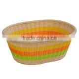 Cheap Colorful Plastic Woven Basket thumbnail-1