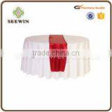 Solid Soft Oblong-shaped Silk Satin Table Runner for Wedding Party and Home Use thumbnail-2