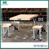 Folding Wooden Picnic Outdoor Camping Set Table and Seating thumbnail-1