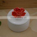 Hot Sale Small Ceramic Jewelery Box With Flower Shape Design thumbnail-1