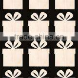 Hot Sell Bow 2 Inch Tall Ornaments Natural Craft Wood Cutout Made in China thumbnail-1