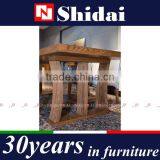 HOT SALE Walnut Veneer Modern Wooden Dining Table Set A-18RE thumbnail-6