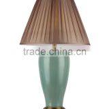 BISINI Antique Green Ceramic Livingroom Desk Lamp thumbnail-1
