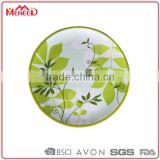 Green and white display meeting party 36cm beaufiful plastic palm leaf plates