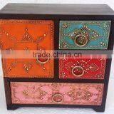 Hand Painted Antique Vintage Wooden Drawer-A thumbnail-1