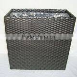 PE Rattan Planter Rect.with Liner thumbnail-1