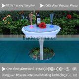 Battery Rechargeable LED Plastic Rotating Round Production Table With Legs Metal thumbnail-4