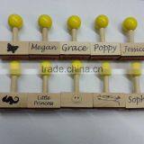 Custom Logo Kids DIY Craft Rubber Wooden Stamp With Ink Pad thumbnail-2