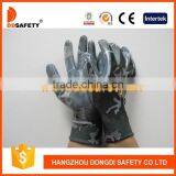 13G Camouflage Design Nylon Knitted White Nitrile Coated on Palm Safety Working Gloves thumbnail-1