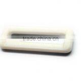 1.5" Stronger Square Ring White, Rectangle Plastic Loop, Adjustable Plastic Loop For Strap, Durable POM Loop For Bag thumbnail-3