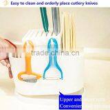 Non-toxic Plastic Kitchen Utensils /tool Holder Flatware Organizer , Tableware Tool Storage Rack thumbnail-5