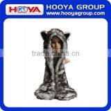 Wolf Shape Animal Hats Plush Funny Adult Animal Winter Hats thumbnail-1