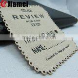 OEM Custom Fashion Clothing Leather Jeans Main Labels