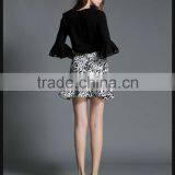 Summer Lady Leopard Print Fancy Fish Tail Short Flare Skirt Customized thumbnail-4