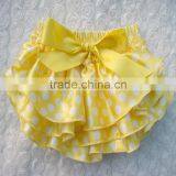 Fancy Ruffle Newborn Baby Girls Satin Panties Ruffles Bloomers thumbnail-3