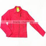 2015 New Design Women Welding Leather Jacket thumbnail-1