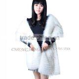 CX-B-79D New Design Fashion Raccoon Fur Warm Women Warm Fur Scarf/Fur Shawl thumbnail-6
