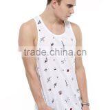 Summer Sleeveless Man Vest Tattoo Print Man Vest Wholesale thumbnail-1