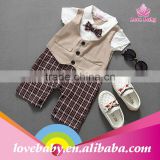 baby boys gentle man outfits inner romper and vest coat boys formal dress