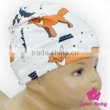 Wholesale Lovely St. Patrick's Item Green Cap Pattern Printed Organic Cotton Baby Beanie Hat thumbnail-2