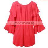 Z&M 2017 Blouse Women Summer Women Casual Blouse Designs Blouse Women thumbnail-2