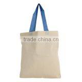 Full Color Print Cotton Tote Bag With Colored Handles - Made From 6 Oz. Basic Cotton and Comes With Your Logo thumbnail-4