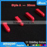 MOQ:100pcs - Gold/Silver/Black/White/Red/Pink/Neon Yellow/Neon Green/Neon Orange/Royal Blue Yeezy Aglet Tips - Screw Metal Aglet thumbnail-1