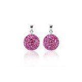 Sterling Silver Crystals Beads Pink thumbnail-1
