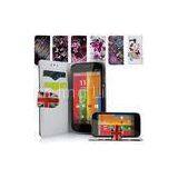 Blossom PU Leather Wallet Stand Cell Phone Case For Motorola Moto G thumbnail-1