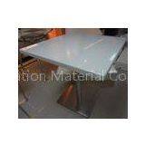 White Square Marble Dining Tables / Custom Made Stone Table Top