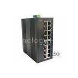 24 VDC Optical Ethernet Switch DIN Rail High Speed With FCC Part 15