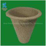 Natural Yellow Pulp Molding Garden Flower Pots