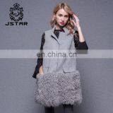 Long Vest Grey Color Classic Woolen Latest Coat Designs for Women thumbnail-4