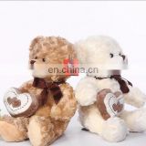 Lovely plush Valentines teddy bear toy with love heart