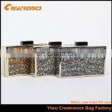 Wholesale 2015 New Design Rectangle Clutch Bag With Glittering Sequins & Evening Bags for Elegant Women