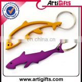Promotion metal fish bottle opener keychains