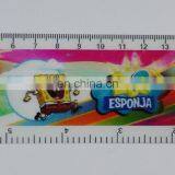 UV printed lenticular effect measuring rulers